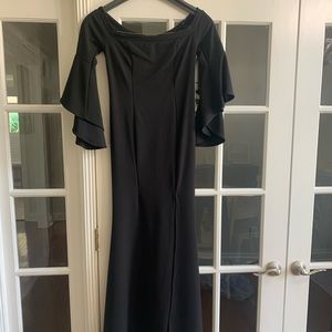 Black long dress. Worn once.